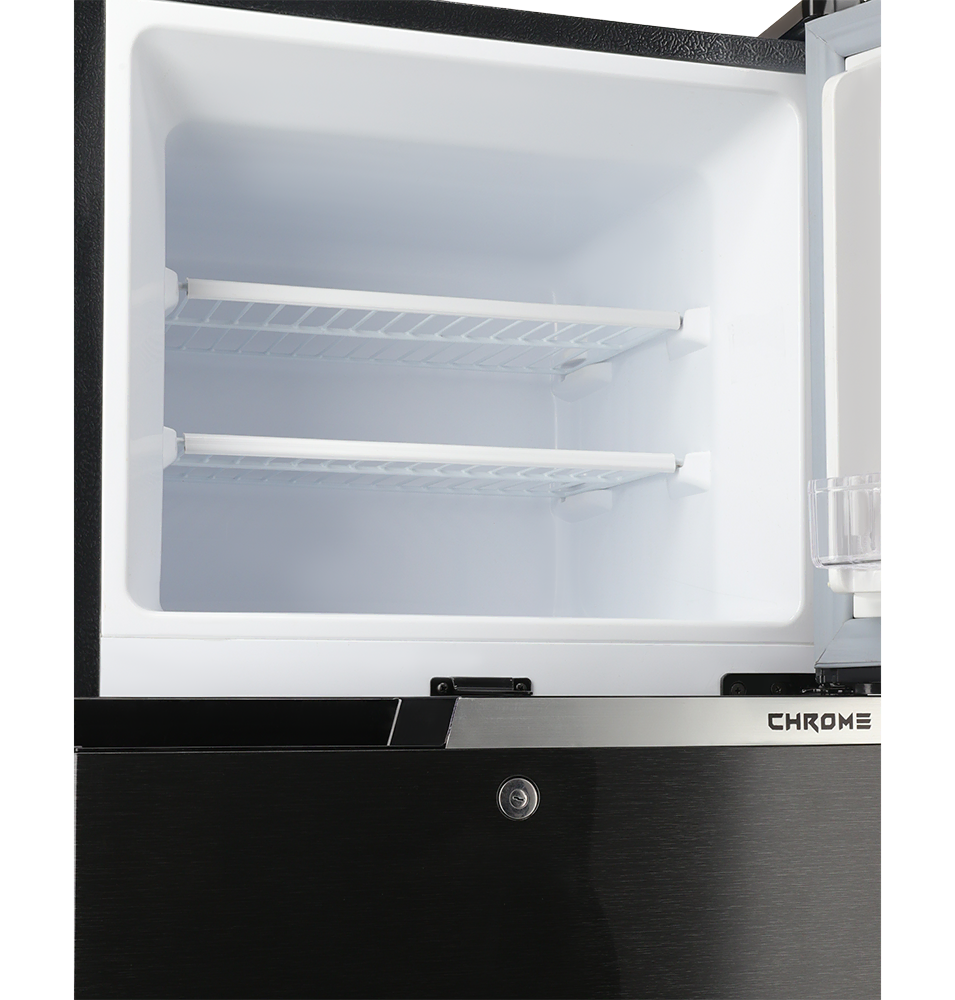 Dawlance REF 9173 CHROME HAIRLINE BLACK Double Door Refrigerator - Image 4