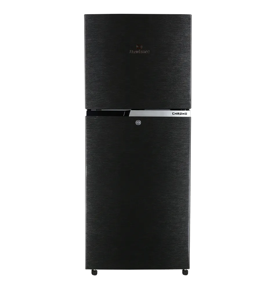 Dawlance REF 9173 CHROME HAIRLINE BLACK Double Door Refrigerator